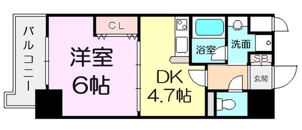 ブランクレール谷町の物件間取画像